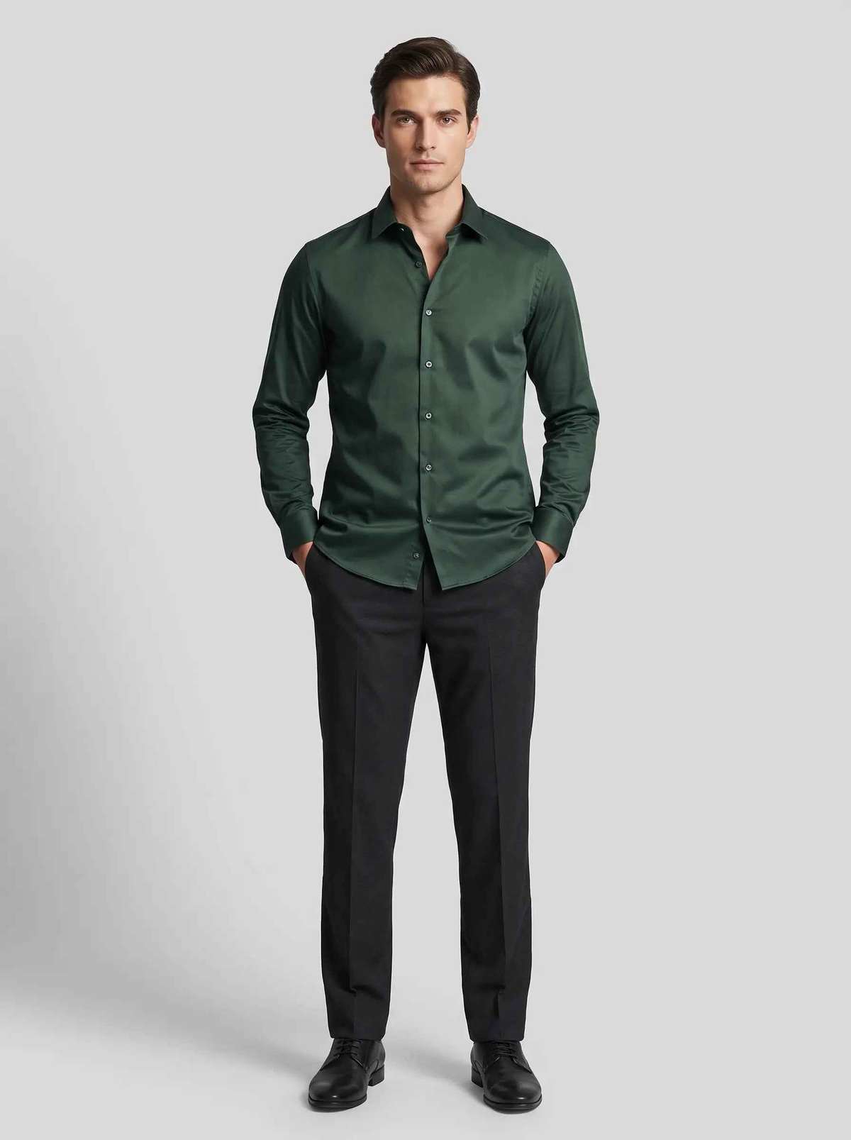 Rhino Crest Olive  Casual Shirt